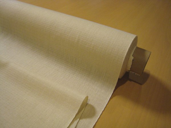 画像1: オーガニックコットン生地 中厚タイプ オフ白 巾52cm　