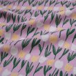 画像9: 北欧調 綿麻キャンバス生地 チューリップ 花柄