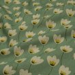 画像23: 綿麻キャンバス生地 レトロフラワープリント カス残し 花柄